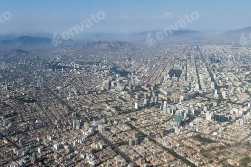 Preview: Lima Peru - May 11 : Aerial View Of The City Of Lima With The Mountains In The Background. May 11