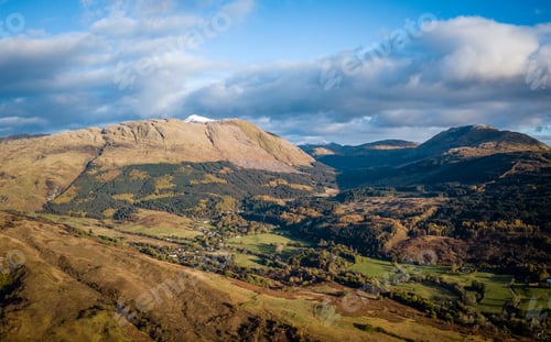 Preview: An Aerial Shot Of Loch Linnhe A Sea Loch In The Argyll Region Of The Highlands Of Scotland Near
