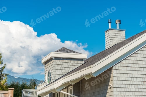 Preview: The Top Of The House Or Apartment Building With Nice Window.