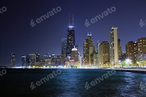 Preview: Chicago Lake Shore Drive At Night