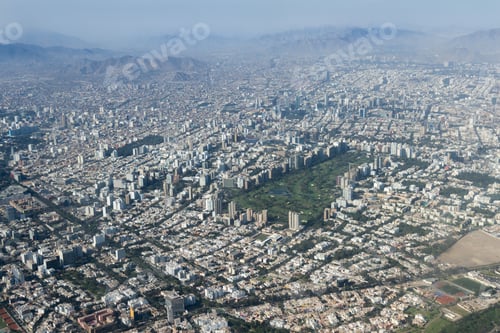 Preview: Lima Peru - May 11 : Aerial View Of The City Of Lima With The Mountains In The Background. May 11