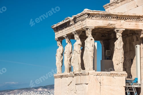 Preview: The Porch Of The Caryatids In The Erechtheion An Ancient Greek Temple, Acropolis Of Athens, Greece