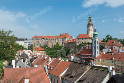 Preview: Beautiful Panoramic View Of Cesky Krumlov, A Medieval City At Czech Republic - Cesky Krumlov, Czech