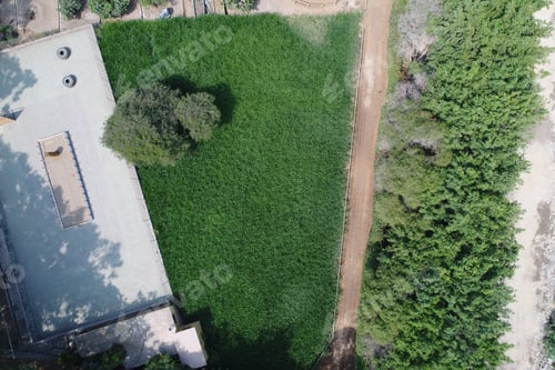 Preview: Aerial Image Of Agriculture Field. Image Made With Drone.
