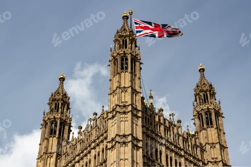 Preview: Victoria Tower, Palace Of Westminster Houses Of Parliament In London, England