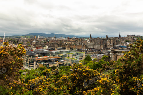 Preview: View Of The City Of Edinburgh, Scotland From Calton Hill