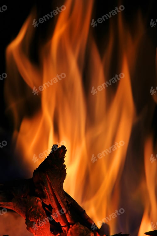 Preview: Fire And Flame - Hot Color Background -