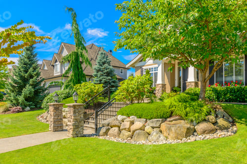 Preview: Fragment Of Luxury House At Sunny Day In Vancouver, Canada.