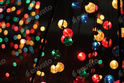 Preview: A Close Up Look At Isolated Multicolor Christmas Lights 5620