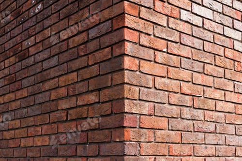 Preview: Close Up Of A Red Brick Wall In Old London With Signs Of Wear And Tear