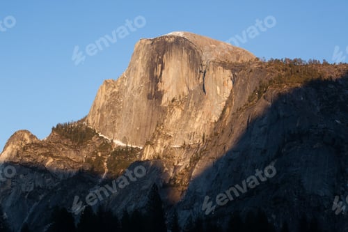 Preview: Half Dome In The Evening With Sunlight And Shadow