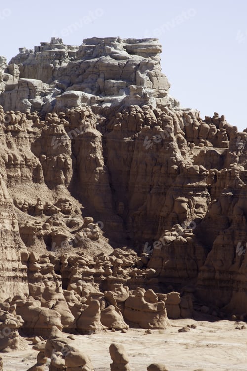 Preview: Desert Landscape Of Stone And Weathered Rock Called Hoodoos, From Goblin Valley In Southern Utah