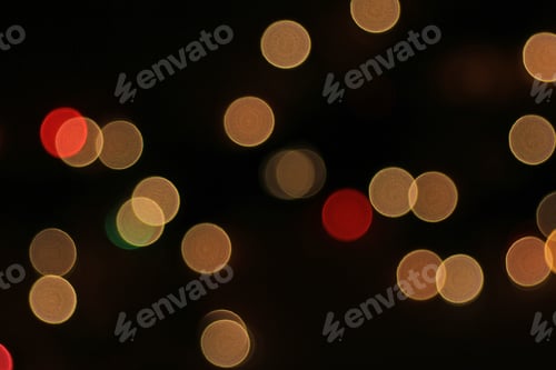 Preview: Holiday Night Light Background - Bokeh Of Color - Imagination Of Red And White