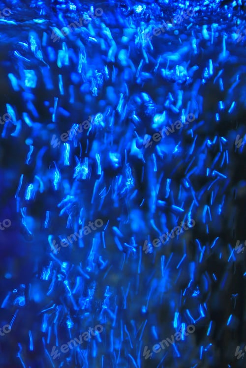 Preview: Rising Air Bubbles Of Color - Colorful Backgrounds - Blue Beauty