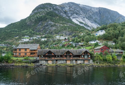 Preview: Small Town Of Eidfjord In Norway With Clear Waters Of The Fjord
