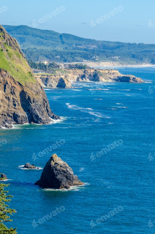 Preview: Rocks And Ocean View At Rock Creek Park In The U.S. State Of Oregon.