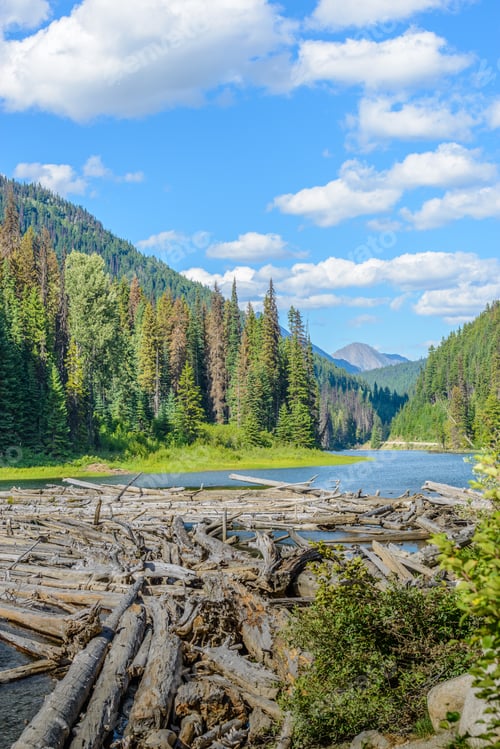 Preview: Majestic Mountain Lake In Canada. Seton Lake. Lillooet, Whistler, Vancouver Area.