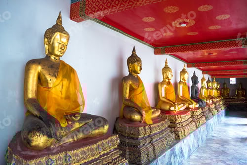 Preview: Wat Pho, Bangkok - Golden Buddha Statues Inside The Temple'S Complex