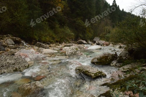 Preview: Stunning Photo Of Flowing Water In A River In Dolomite Italy