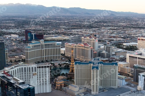 Preview: Las Vegas Nevada - December 14 : Aerial View Of The Famous Las Vegas Strip, December 14 2014 In Las
