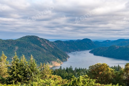 Preview: Majestic Mountain Lake In Canada. Saanich Inlet. Spectacle Lake Provincial Park.