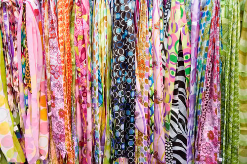 Preview: Scarfs Assortment From The Street Vendor