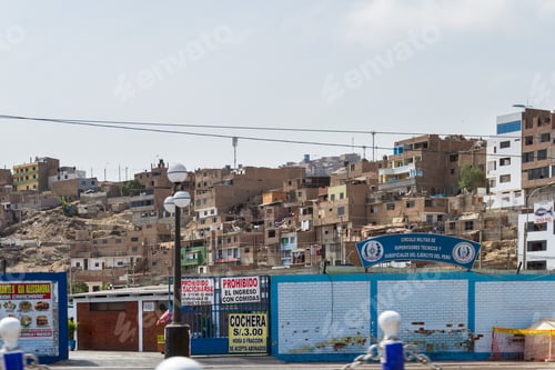 Preview: Lima, Peru - May 10 : Living Accommodations Or Urban Jungle Near The Ruins Of Pachacamac In Lima