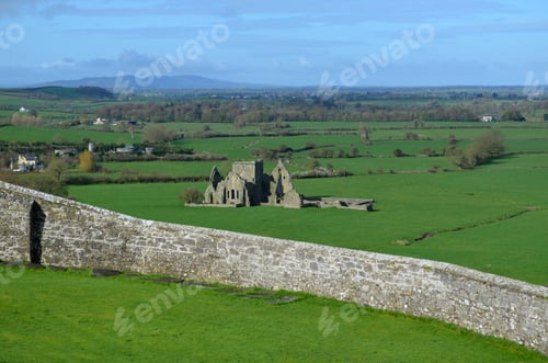 Preview: A Scenic Look At The Old Ruins Of Hore Abbey In Ireland.