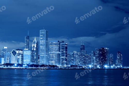 Preview: Financial District (Night View Chicago)