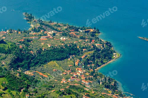 Preview: Colorful Old Town Malchesine, Garda, Italy.