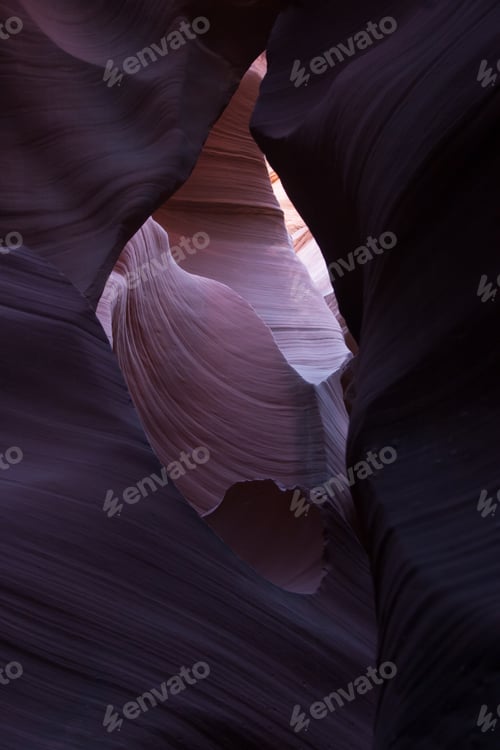 Preview: Natural Abstract For Background From The Lower Antelope Slot Canyon