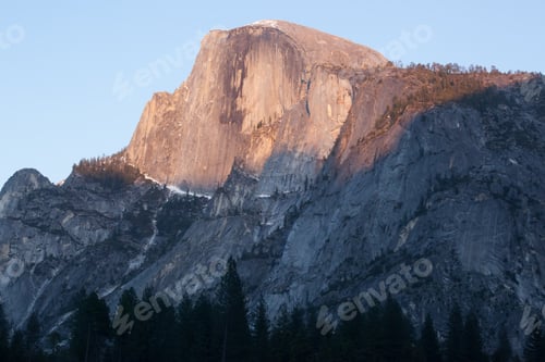 Preview: Half Dome In The Warm Sunset Light