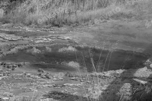 Preview: Hot Spring In Black And White