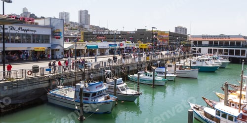 Preview: San Francisco, California - May 11 : Tourist Attractions In The City With A Marina, Restaurants And