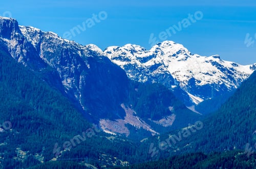 Preview: Fragment Of Mountain View In Vancouver, Canada.
