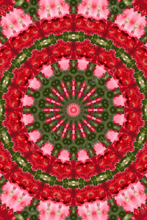 Preview: A Hibiscus Plant Abstract With Bright Pink Flowers 4269