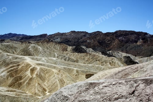Preview: View Of Death Valley California Rock Formations From Zabriskie Point