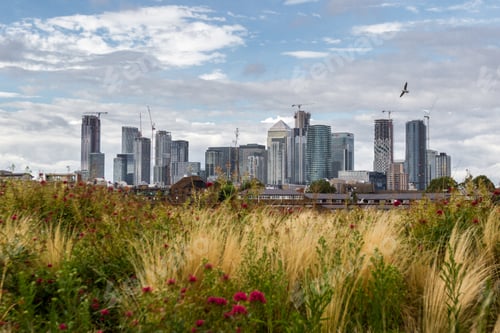 Preview: London - September 05 2019: Skyscrapers In The Canary Wharf Known As The Secondary Central Business