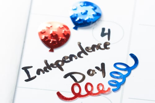 Preview: Close Up Of A Daily Planner Or Calendar With A Hand Written Message For A Celebration Or Holiday