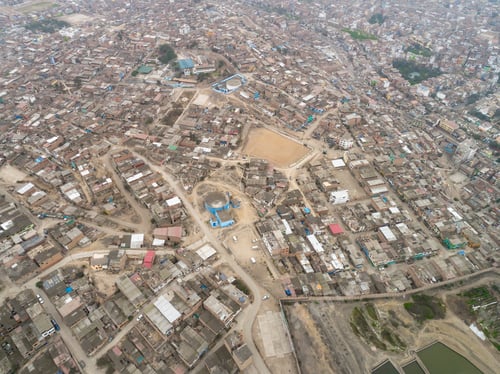 Preview: Aerial View Of Lima Peru During Winter.