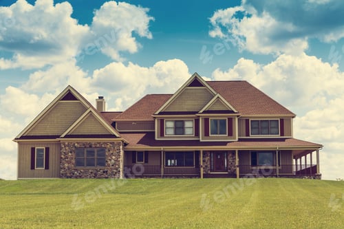 Preview: Big Home With Cloudy Sky