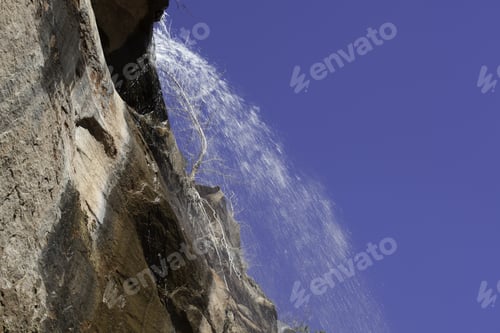 Preview: Landscape Of Bottom Of A Waterfall For Background Or Texture, From Southern Utah