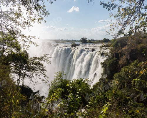 Preview: Victoria Falls (Or Mosi-Oa-Tunya - The Smoke That Thunders) Waterfall In Southern Africa On The