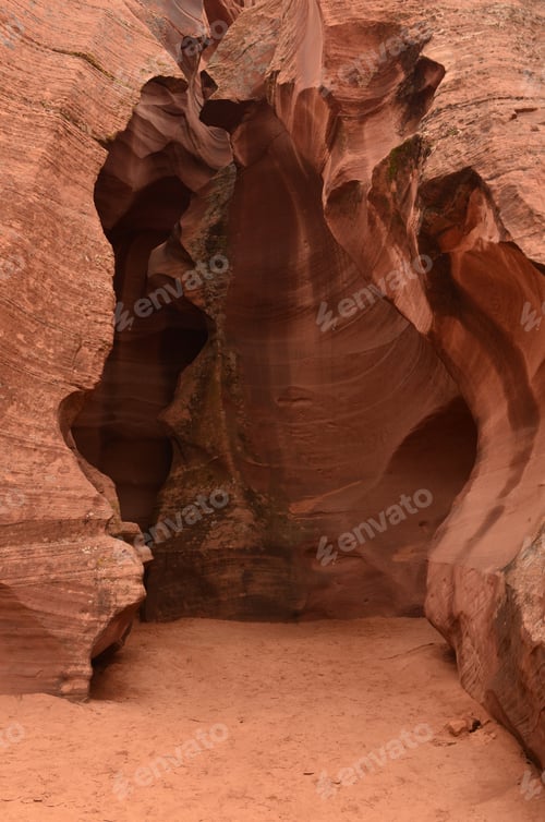 Preview: Beautifully Scenic Red Rock Sandstone Slot Canyon.