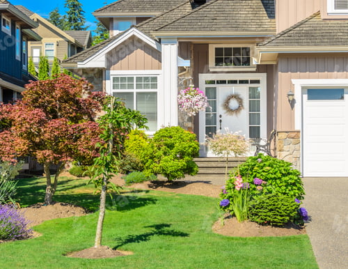 Preview: Fragment Of Luxury House At Sunny Day In Vancouver, Canada.