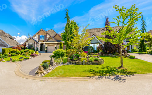 Preview: Luxury House In Vancouver, Canada Against Blue Sky