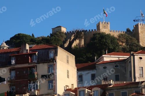 Preview: Sunset On A Castle In Lisbon