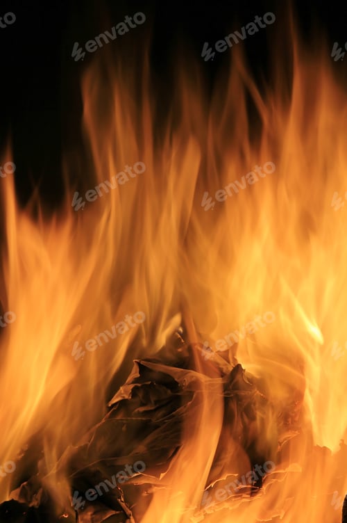 Preview: Fire And Flame Background - Colorful Abstract Art - Hot Heat