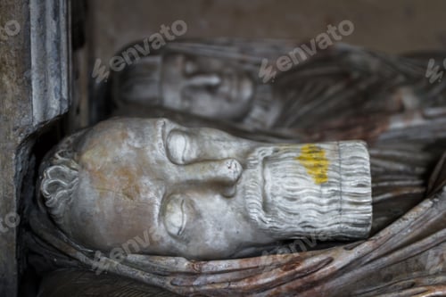 Preview: Culross, Scotland - September 16 2019: Close Op And Detail Of The Grand Renaissance Monument For