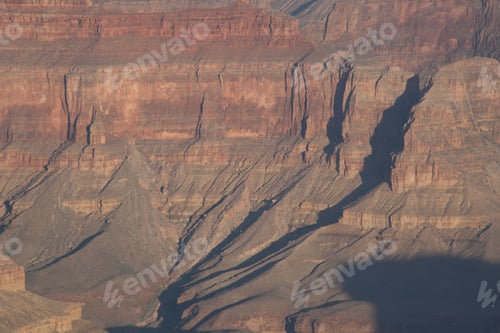 Preview: Rough Texture Of The Grand Canyon Landscape Of Arizona, Usa